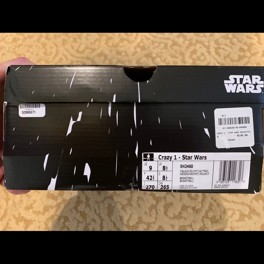Adidas Crazy 1 Star Wars (Kobe x Darth Vador) - Picture 3 of 9
